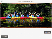 Tablet Screenshot of gatorbaitkayakadventures.com